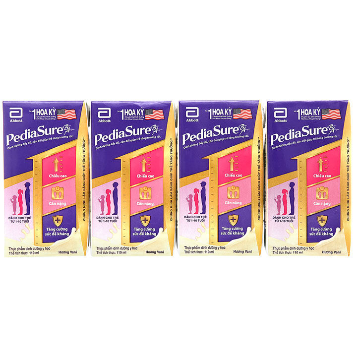 04 HỘP SỮA NƯỚC PEDIASURE 180ML
