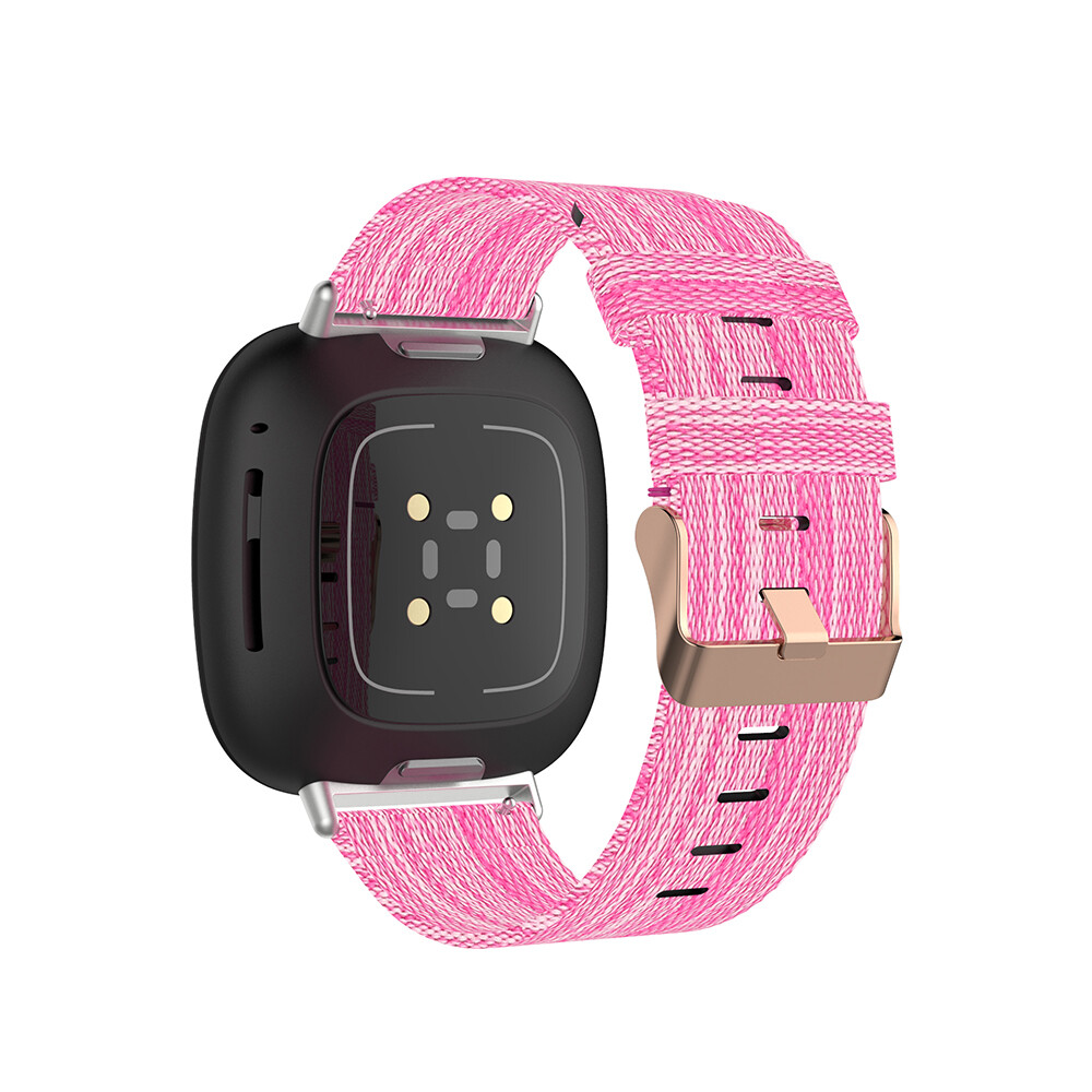 Woven Fabric Straps Compatible with Fitbit Sense and Versa 3, Adjustable Replacement Wristband Bands for Fitbit Versa 3 Smart Watch