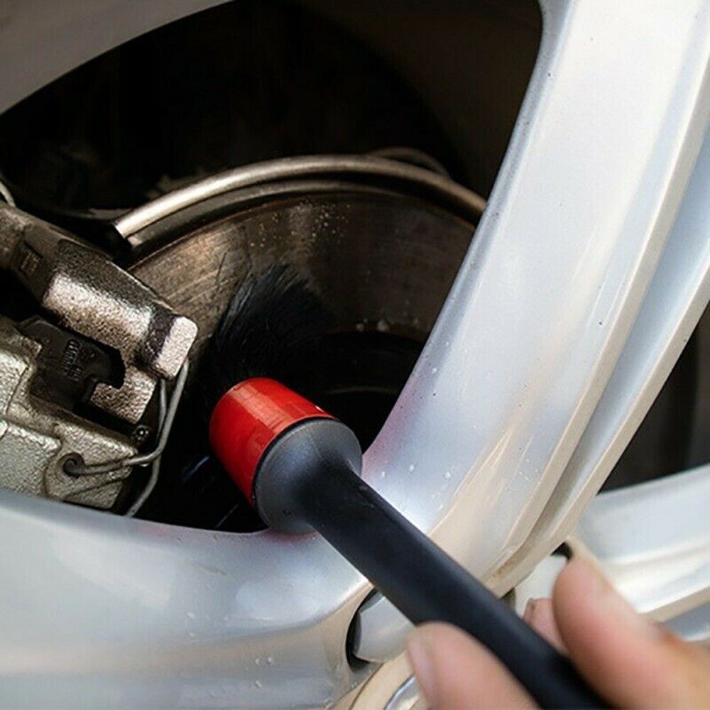 Cleaning Brush Black Car Detailing Multi-function Replacement Screw Brushes
