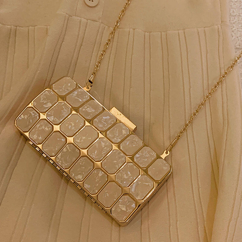 2020 Ins Clutch Bag New Messenger Shoulder Bag Banquet Bag Chain Bag Female Temperament Bag