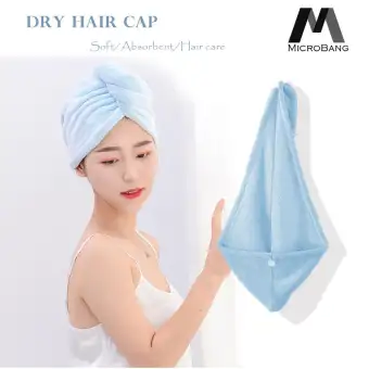 Microbang Dry Hair Cap Quick Drying Thick Shower Cap