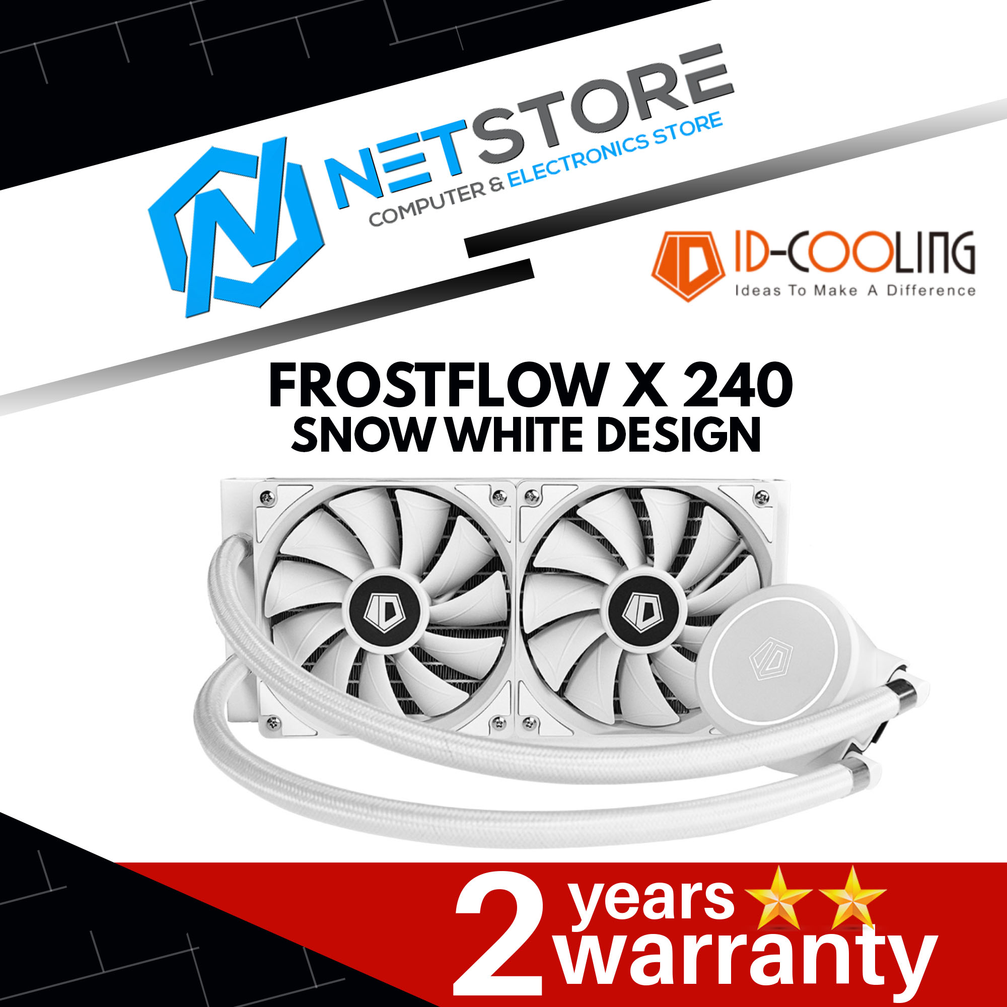 ID-COOLING FROSTFLOW X 240 SNOW AIO 