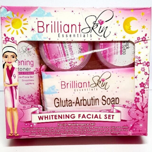 whitening facial set brilliant