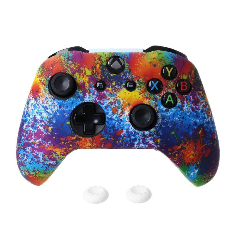1Set Silicone Protective Skin Case Cover Grips Cap for XBox One X S Controller Protector Gaming Accessories