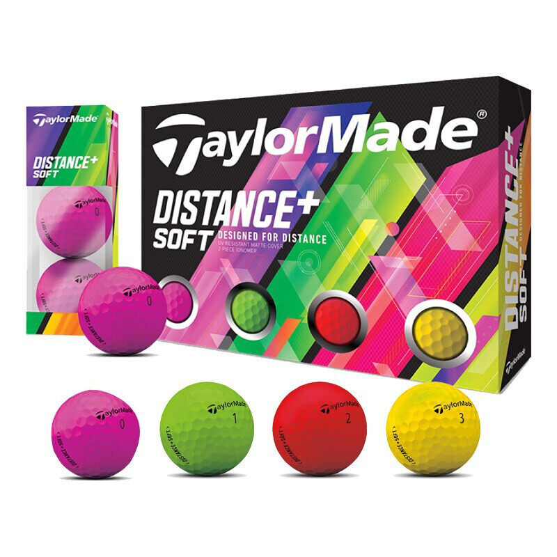 【Mới】 TaylorMade TaylorMade Golf Khoảng Cách + Bóng Hai Lớp Màu Bóng Hai Lớp Đường Dài Bóng Đôi Ngoài Sân Rất Linh Hoạt