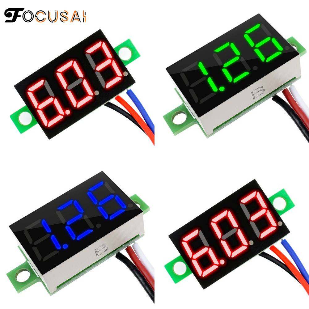 FocusAi  vôn kế dc 0.36 inch 3 dây Vôn kế dòng điện một chiều 5-30V 0-30V xanh/Xanh/Đỏ