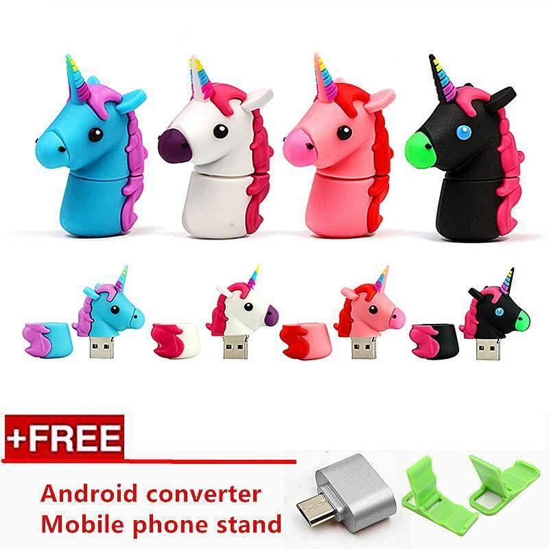 Colourful Unicorn 256GB USB 2.0 flash drive Silicon cartoon 256gb pendrive TV series U Disk