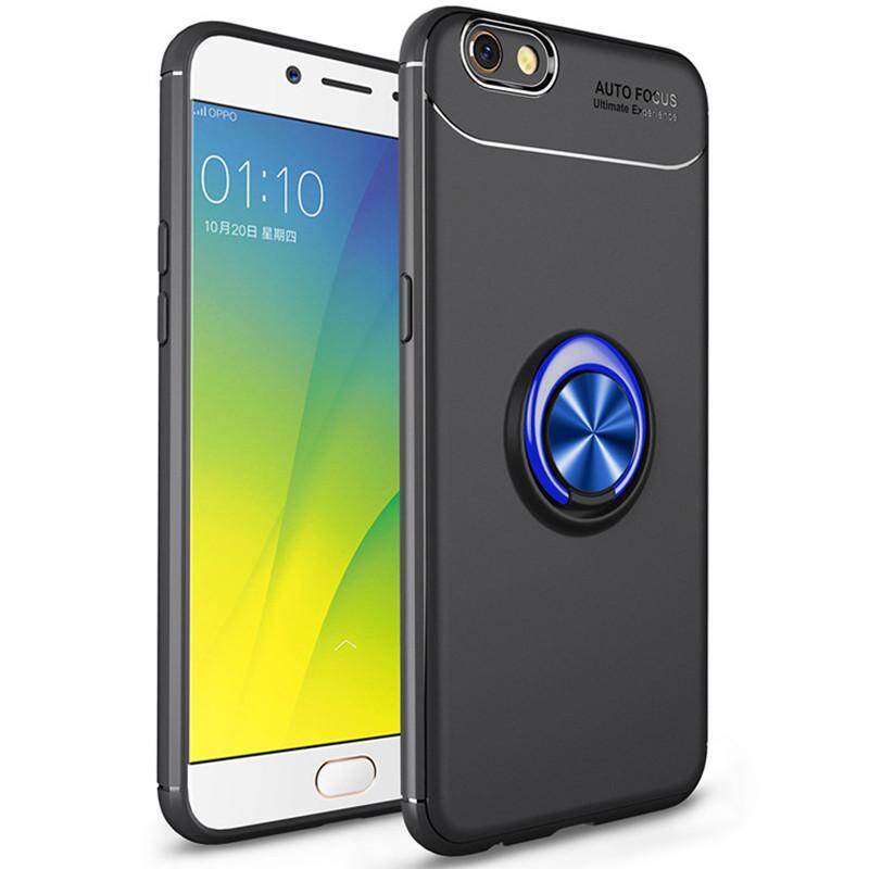 For OPPO F3 Plus Phone Case, Luxury Colorful Metal Magnetic Ring Soft Silicone Cover Casing