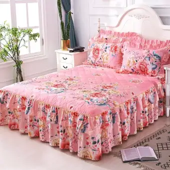 Mattress Cover Bed Linen Pillowcases 3pcs King Queen Size Winter Mattress Cover Bed Linen Pillowcases 3pcs King Queen Size Winter Thick Bedding Sets Sheets