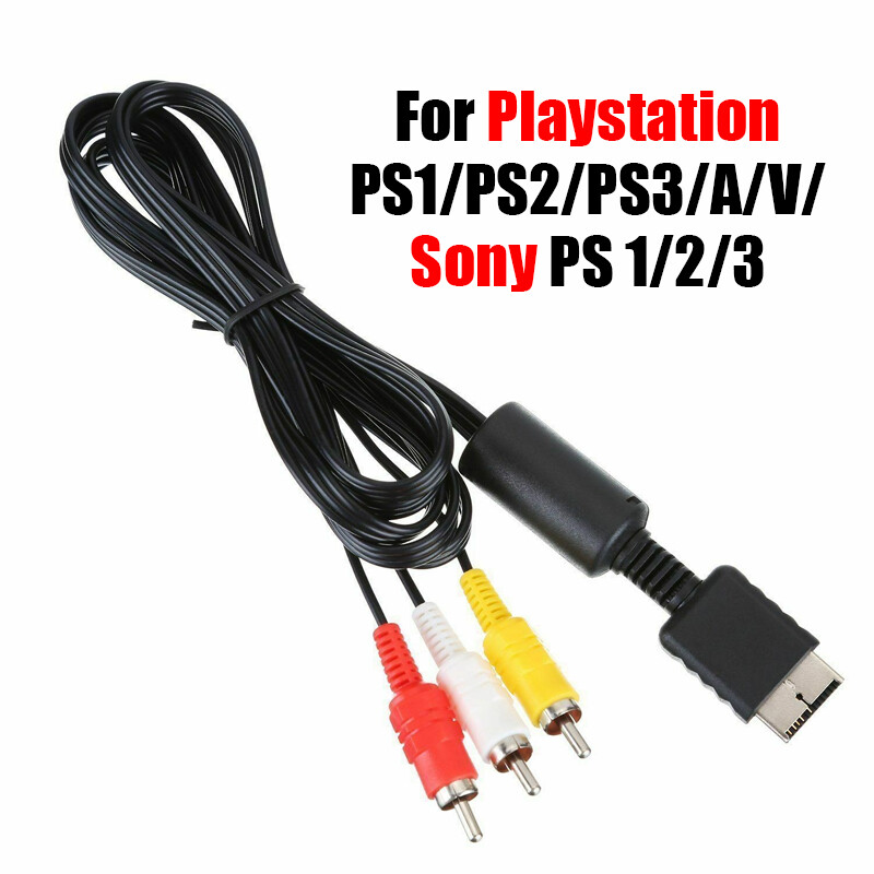 For ps2 ps3 multimedia audio cable adapter hdm1 to 3rca tv/av cable converter 1.8m lightning to audio video cable