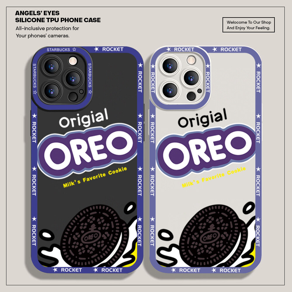 Hontinga Casing Case For Samsung Galaxy Note 20 Note20 Ultra Case Popular Cookies Square Soft Silicone Full Cover Camera Protection Shockproof Rubber Cases Back Cover Phone Casing Softcase For Boys Girls