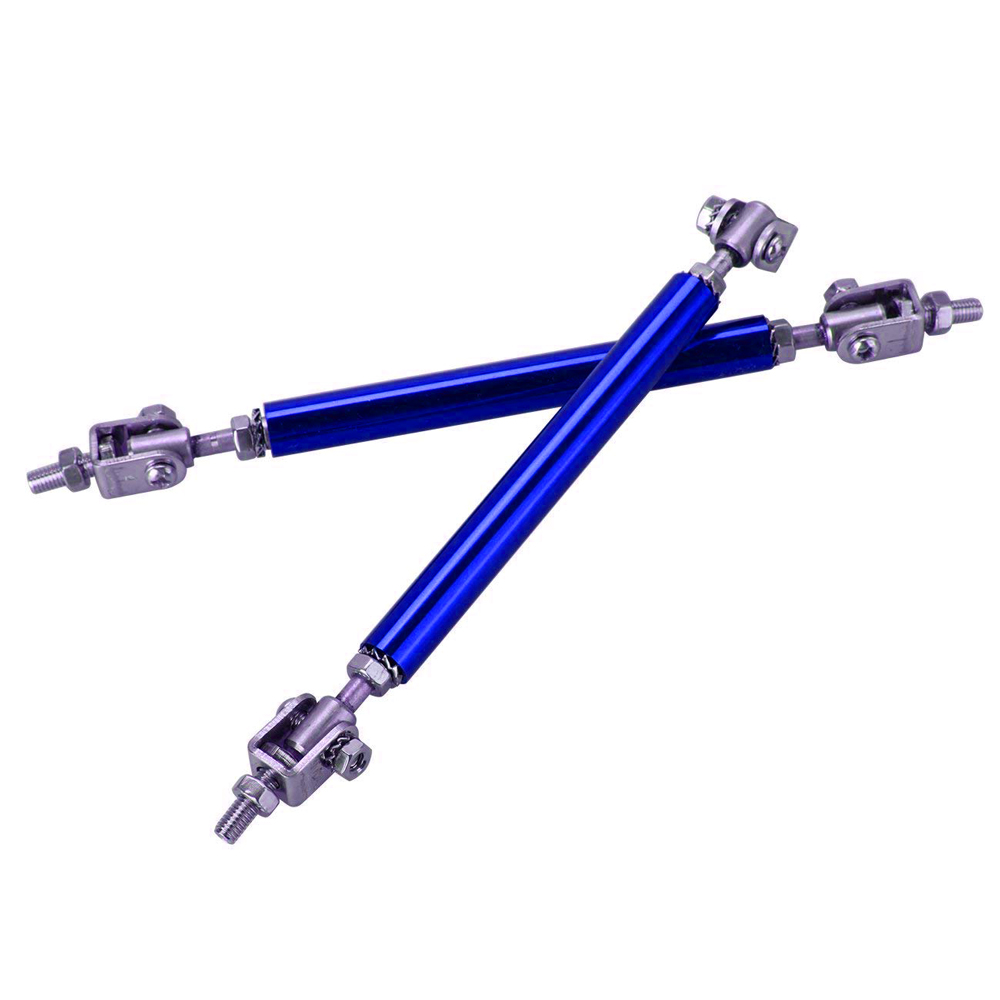 2pcs Universal Racing Adjustable Front Rear Bumper Lip Splitter Support Bar Kit Racing 75mm Car Styling Tunning