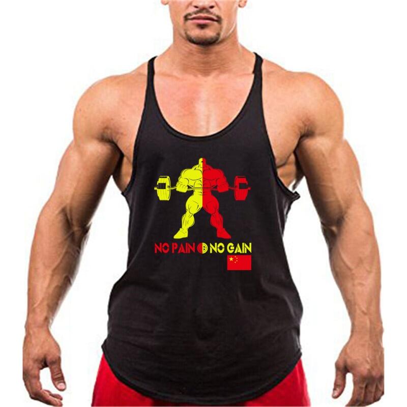 Summer Brand Gyms Singlet Canotte Bodybuilding Stringer Tank Top Men Fitness shirt Muscle Guys Sleeveless Vest