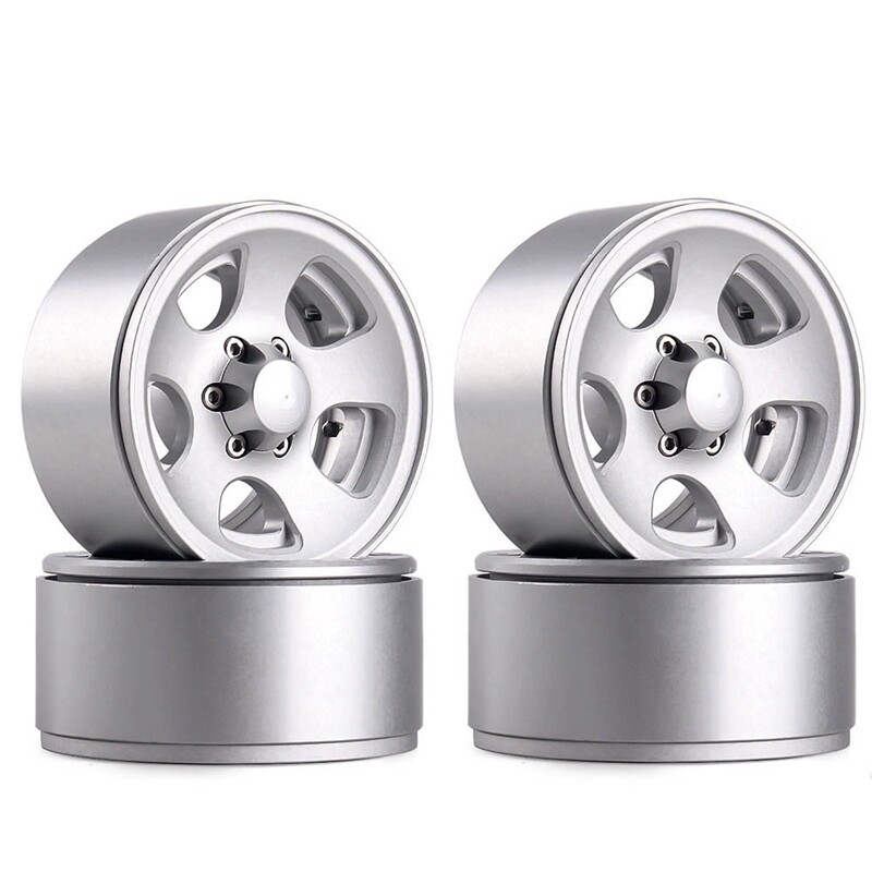 4pcs Rc Crawler 110 Alloy Wheel Rim 19 Inch Beadlock Classic Metal Wheel Rim For 110 Traxxas 3460