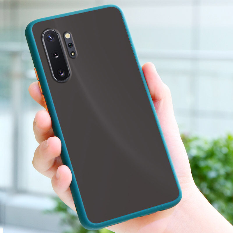 YBD case For Samsung galaxy Note 10 / Note 10 Plus Bumper Shockproof Camera Lens Protection casing Hard Phone Cases Matte Back Cover