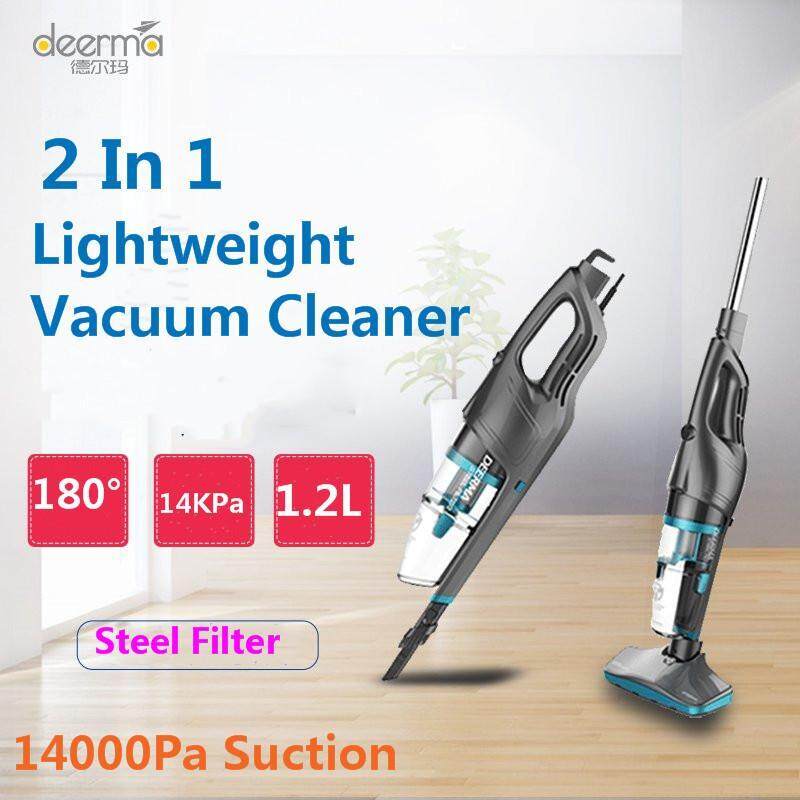 Deerma DX920 Household Hand-held Lightweight Vacuum Cleaner with Steel Filter Singapore