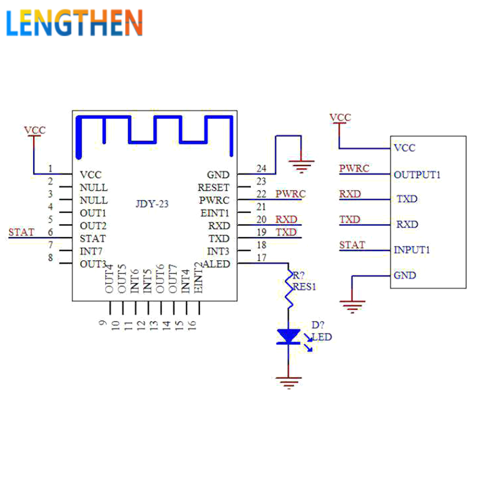 FocusAi  Mô Đun Không Dây Nối Tiếp CC2541 JDY-23 Mô Đun BLE 5.0 BT Mô Đun Thu Phát RF Nhà Thông Minh