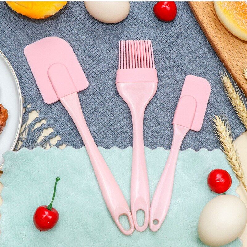 Giấc Mơ Hunter 3 Cái/bộ Đồ Dùng Nhà Bếp Silicone Kem Bơ Scraper Bàn Chải Xẻng Xúc Bánh Mì Bánh Ngọt Nướng Bánh Dụng Cụ Nấu Nướng Đồ Dùng Nhà Bếp
