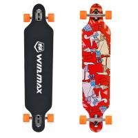 Winmax 41 X 9.5″ Surf Skate Skateboard Long Board  Professional Adult Skateboard Teenager Street Brush Skateboard Dance Longboard Four Wheel Version