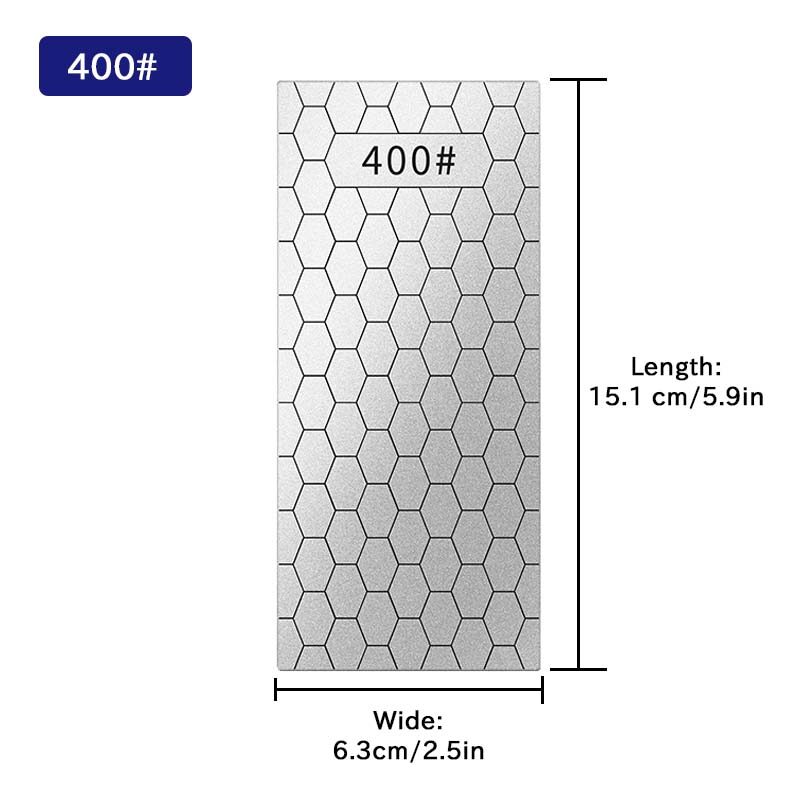 1Pc Professional Diamond Knife Sharpening Stone Grit Ultra-thin Honeycomb Surface Whetstone Grindstone Tool 400#600#1000#1200#