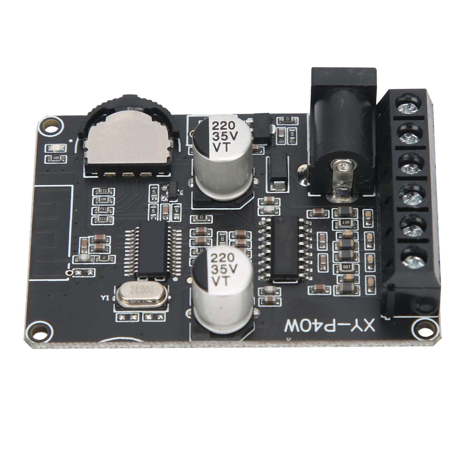 Bluetooth5.0 Power Amplifier Board Stereo High-Power Digital Megaphone Module 5-24V XY-P40W