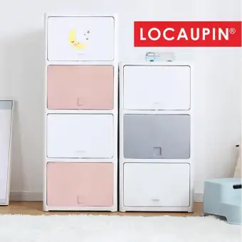 Locaupin Multipurpose Home 3 4 5tier Plastic Storage Box Drawer