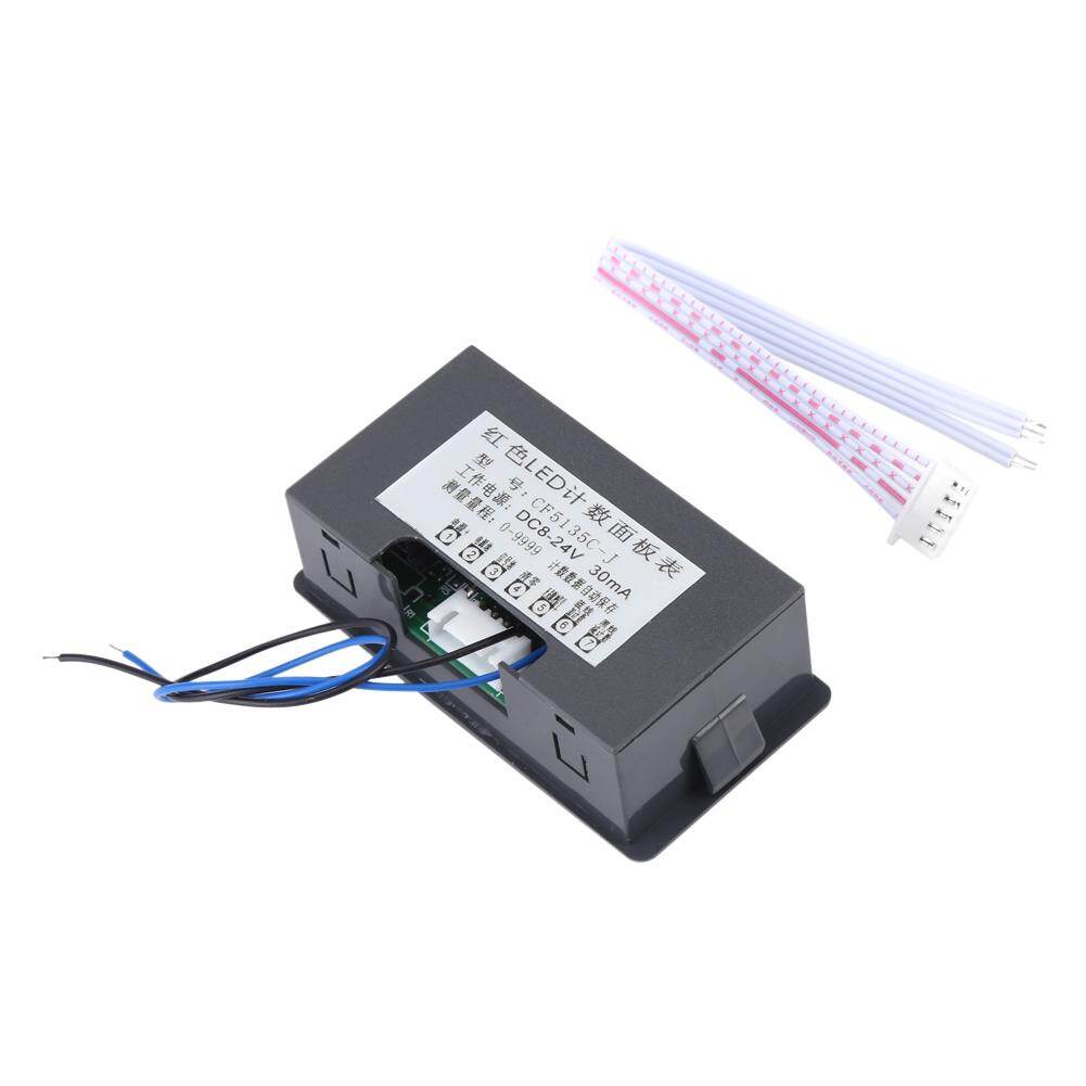 DC LED Digital Display 4 digital counter Digit 0-9999 Up/Down Plus/Minus Panel Counter Meter with Cable