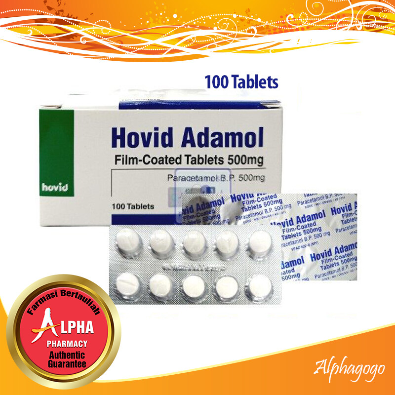 Axcel Paracetamol 500mg (100 Tablets) Exp 03/2024 / Hovid Adamol