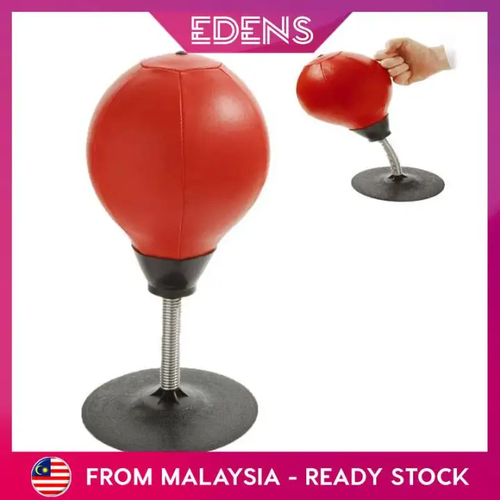 Edens Stress Relief Desktop Punching Ball With Strong Suction Cup Stress Buster Speed Bag Withstanding Crosses Hooks Office Toys Fulfilled By Edens Lazada