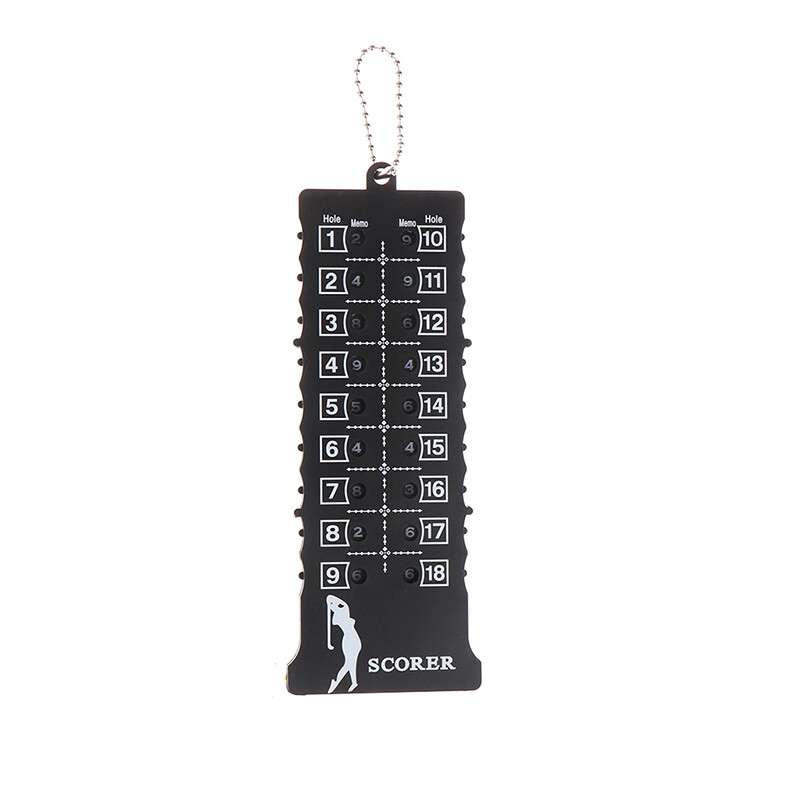 Ginni 1Pc 18 Hole Golf Stroke Putt Score Card Counter Score Indicator With Key Chain