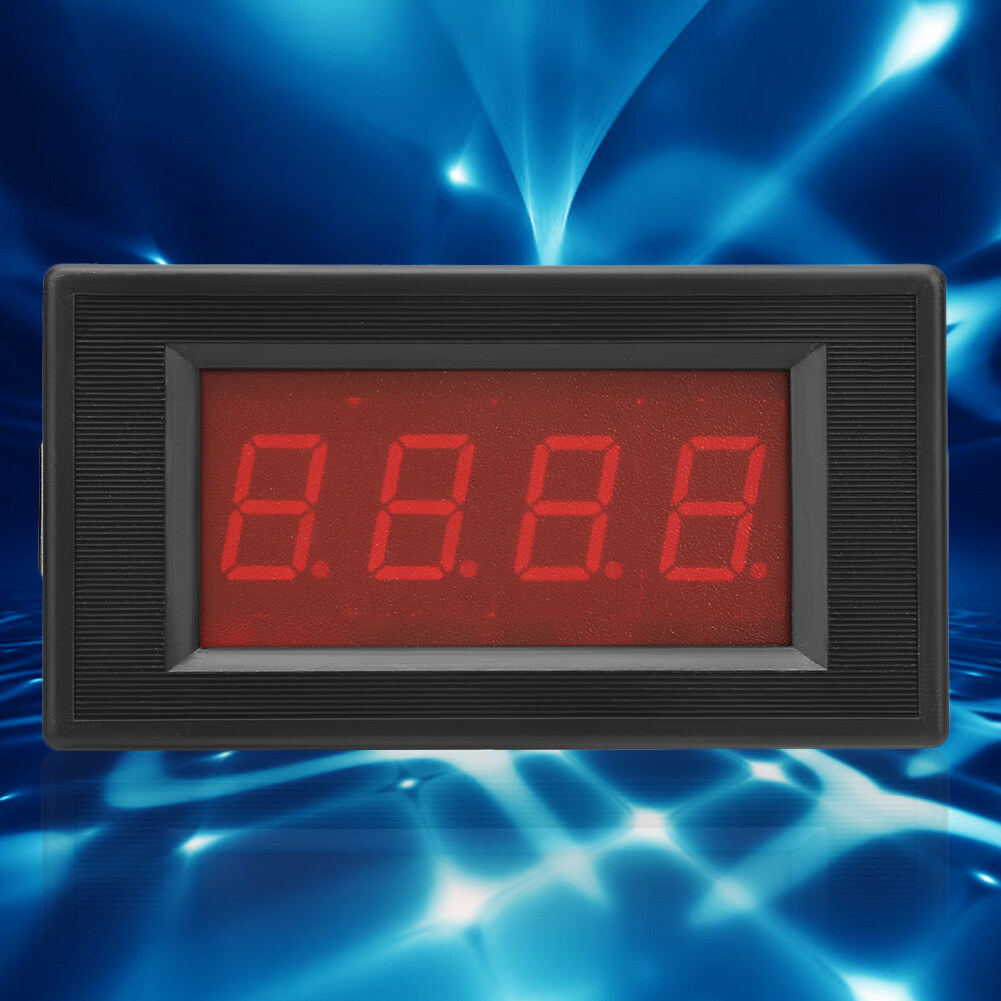 Digital Panel Meter Easy Installation Voltage Meter Aluminum Plastic LED Display Lightweight for DC Voltage Home Appliances