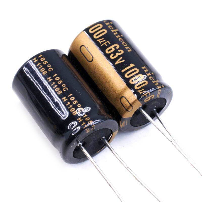 2pcs,nichicon gold vy for audio electrolytic capacitor 1000uf 63v 16x30mm