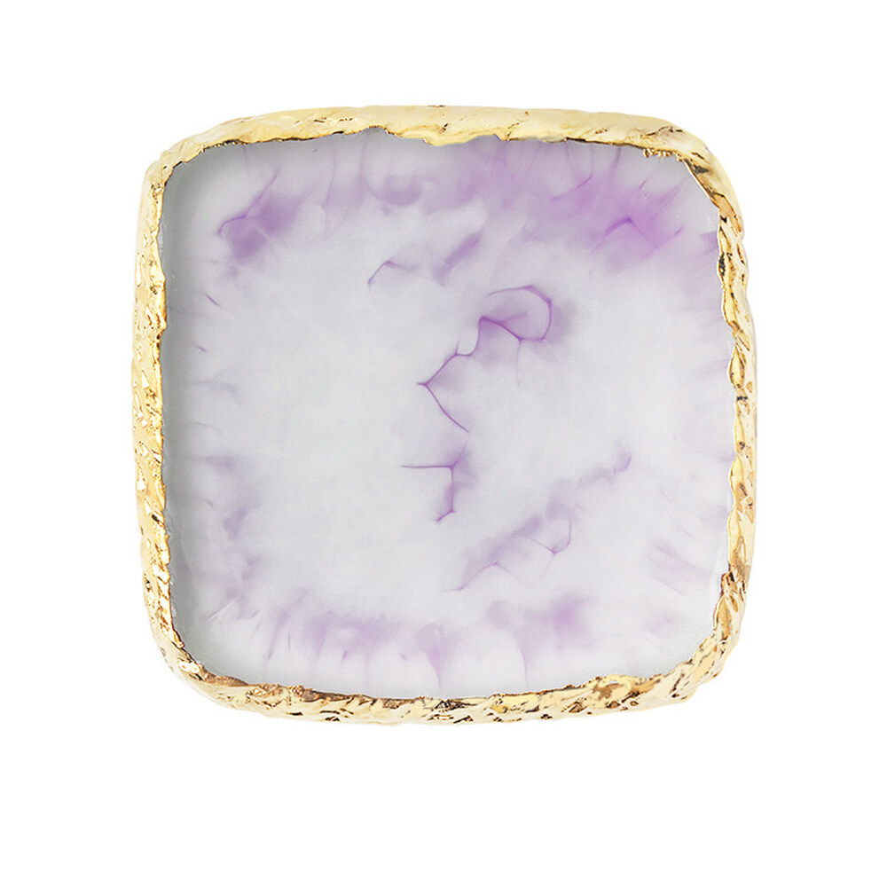 DECINIEE 1 Pcs Practice Nail Art Plate Tips Display Board Natural Resin Stone Nail Art Palette Varnish Color Showing Shelf Manicure Tool