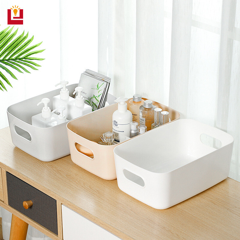 Storage Box Desktop Cosmetics Storage Storage Box Storage Basket Plastic Snacks Home Kitchen Storage