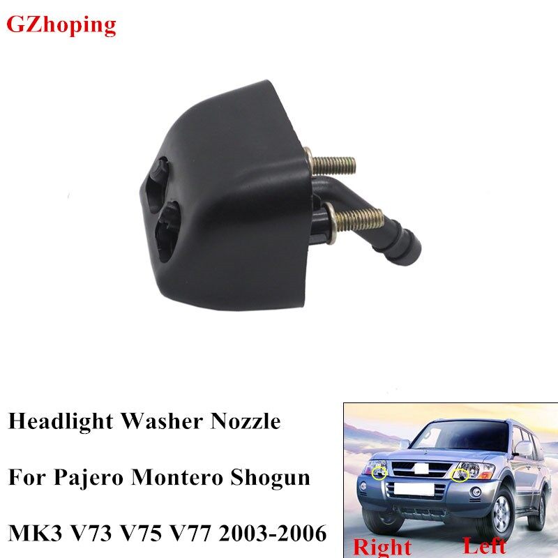 Xps Front Bumper Headlight Washer Nozzle Jet For For Mitsubishi Pajero spray nozzle for Montero V73 V77