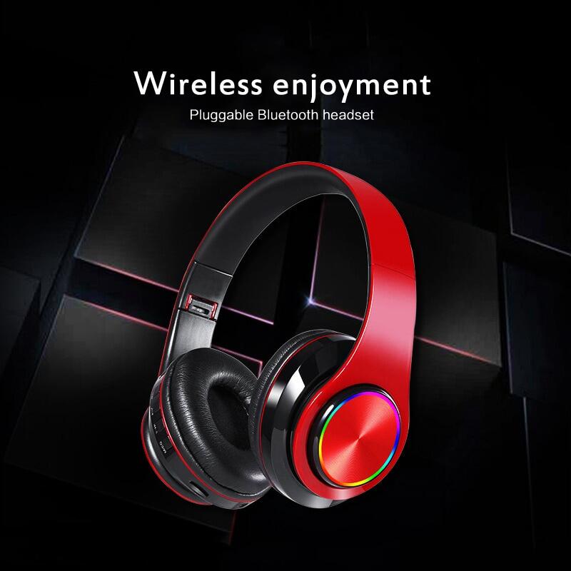 Tai Nghe Không Dây Bộ Tai Nghe Bluetooth Có Thể Gập Lại Có Thể Điều Chỉnh Tai Nghe Nhét Tai Rảnh Tay MIC Cho Đài Phát Thanh IOS Android PC