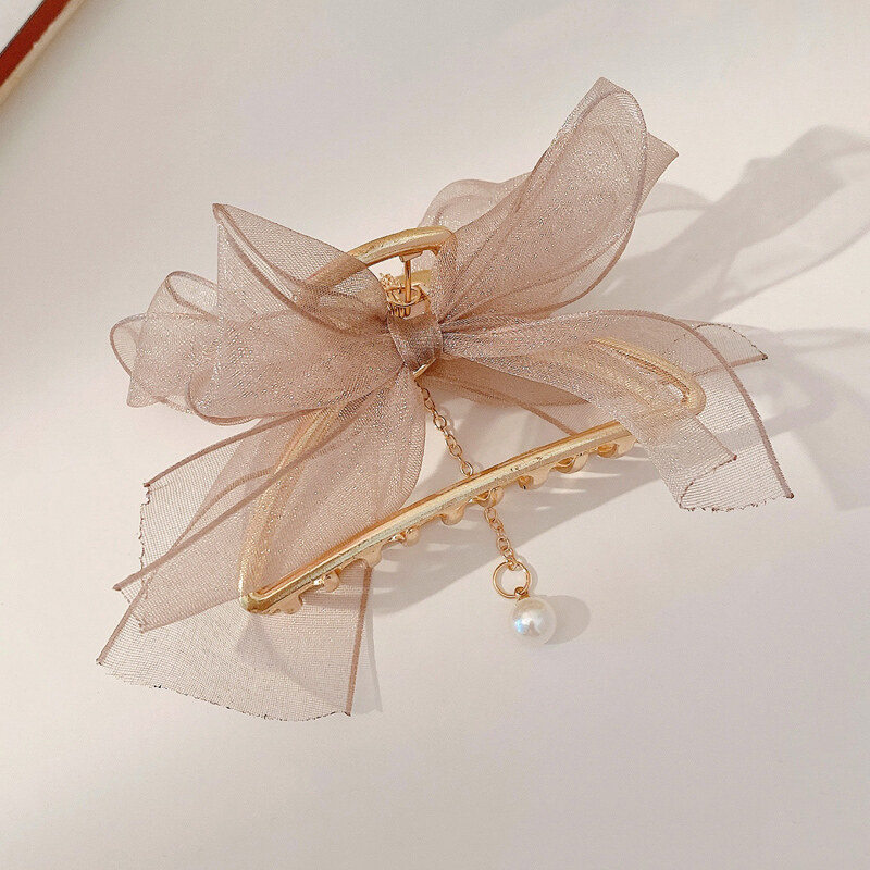 Temperament Plate Clip Back Head Fish Bone Hairpin Clip Shark Clip Headdress