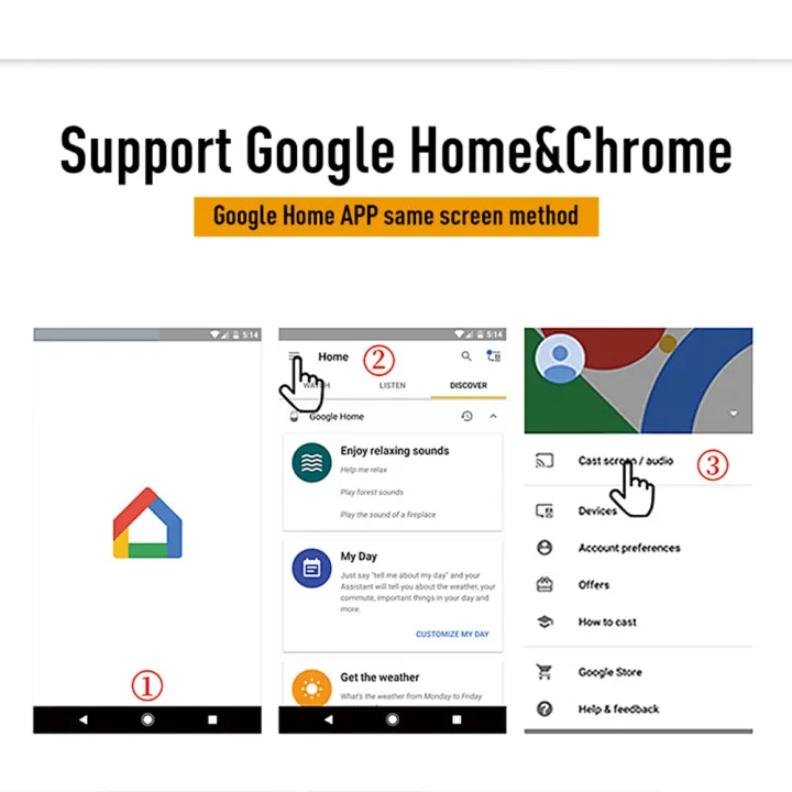 relaxing sounds google home
