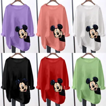 Beli T Shirt Women Long Sleeve Mickey Mouse Pada Harga Terendah Lazada Com My