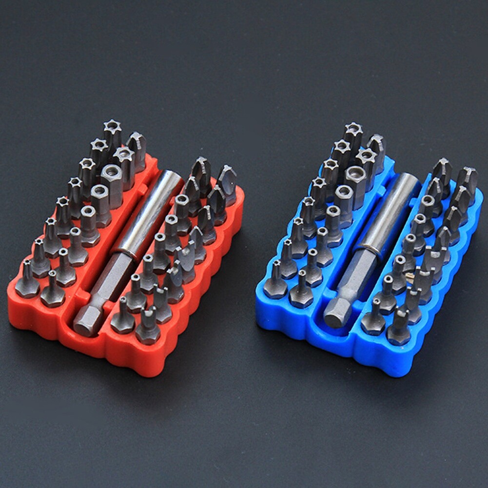 33 Chiếc Tuốc Nơ Vít Điện Đầu Rỗng/Rắn Cờ Lê Torx Bộ Đầu Mũi Khoan An Toàn