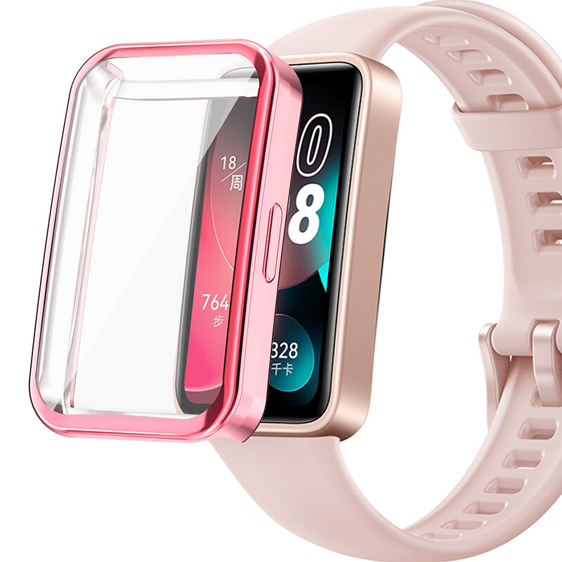 Kingzalin Vỏ bảo vệ cho Huawei ban nhạc 8 trường hợp nhựa TPU mềm bao phủ toàn màn hình khung bảo vệ vỏ cho Huawei ban nhạc 8 Phụ Kiện bội thu