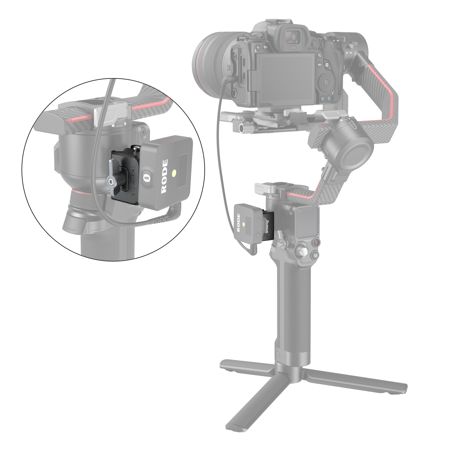 SmallRig Phụ kiện kẹp NATO gắn kết được thiết kế cho DJI RS 4 / RS 4 PRO/RS 2/RSC 2 3025