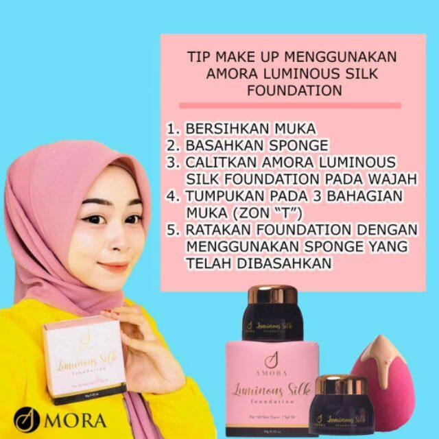 amora luminous silk foundation