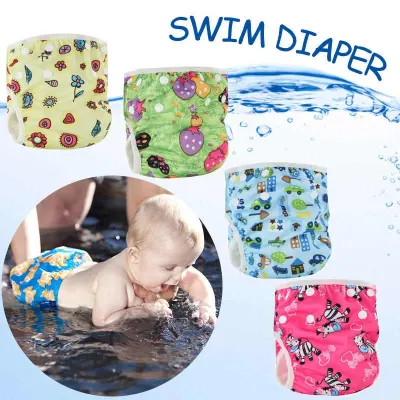 Washable Baby Adjustable Swim Diaper Pool Pant Waterproof Swimming Diaper Breathable Diaper Lampin Pampers Renang