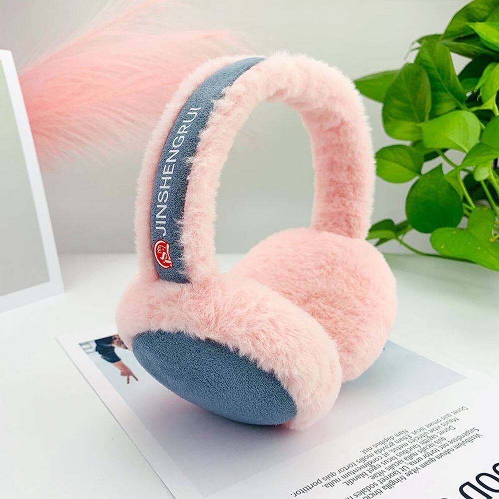 K0DUGT Soft Outdoor Cute Wind Proof Thicken Ear Warmers Keep Warmer Pure Color Letter Women Earmuffs Foldable Ear Cover Winter Ear Cover Plush Earmuffs
