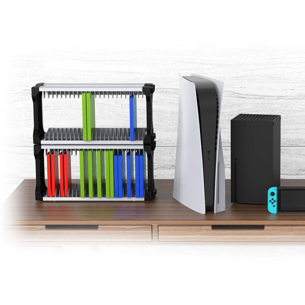 Cho PS4 PS5 Chuyển Đổi Xbox Máy Chủ Đĩa Duy Nhất-Hai Lớp Lưu Trữ Hộp Cầu Chì Và Tai Nghe Tay Cầm Chơi Game Đứng Đĩa Trò Chơi Tháp Dọc đứng