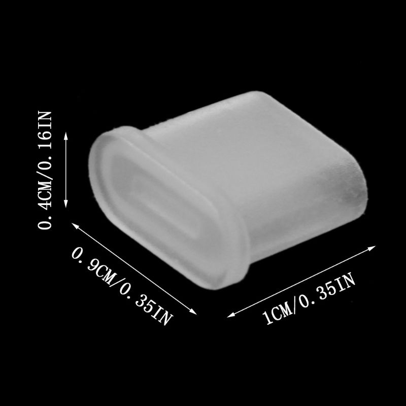 10Pcs Charging Cable Dust Plug Protector Cover Case Shell for Type-C Male  Charger Port