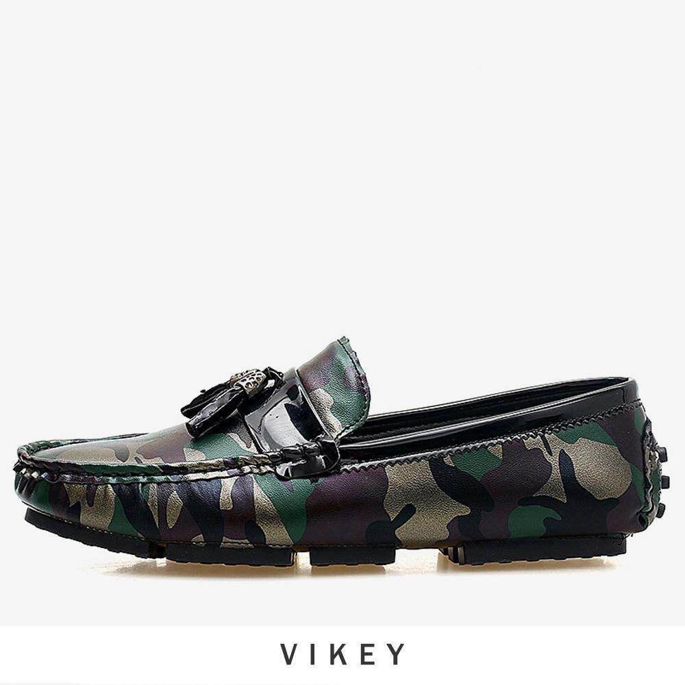 camo mens loafers
