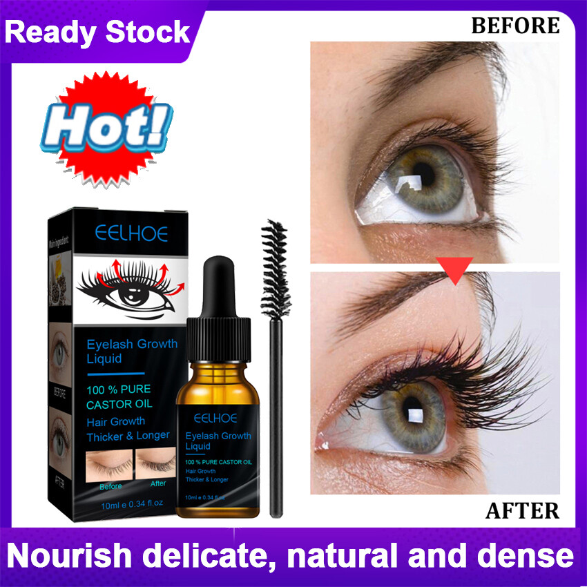 10ml Eyelashes Eyebrow Hair Growth Essential Oil Lengthening Nourishing Liquid Nourishing Oil Makeup Eyelash Enhancer