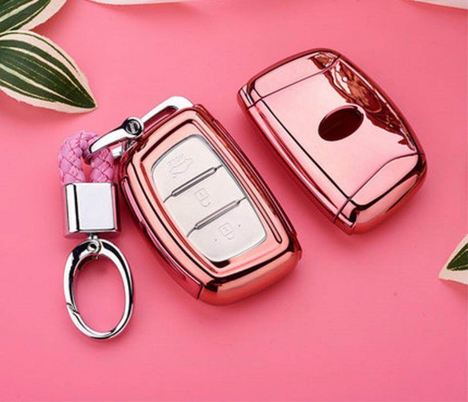Hight Quality Tpu Key Fob Shell Cover Case For Hyundai Creta I10 I20 Tucson Elantra Santa Fe 2016 2017 2018 Key Case Keychain